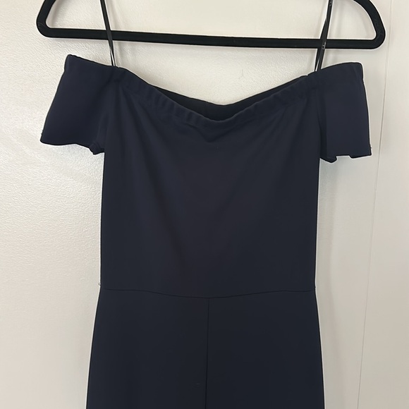 Lulu navy blue jumpsuit - Picture 2 of 5